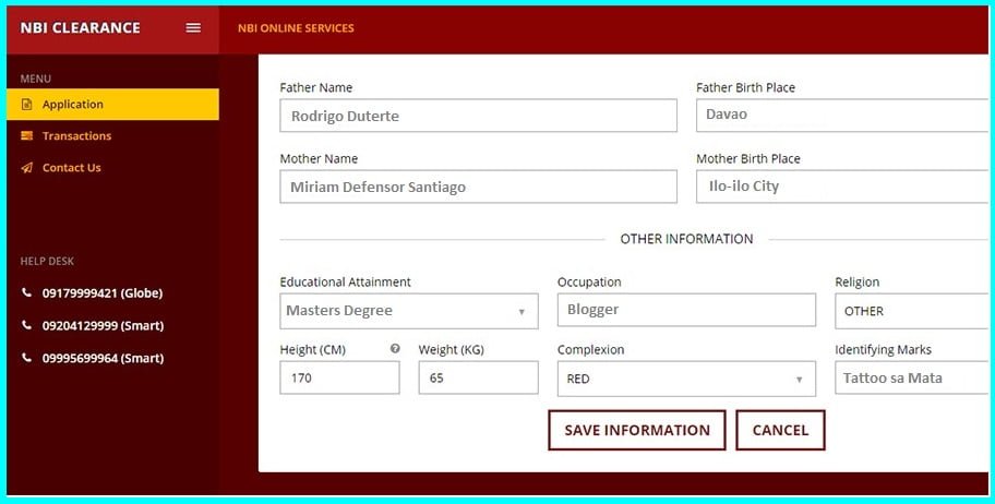 nbi online application 2019