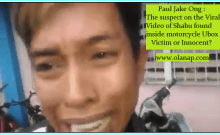 Paul Jake Ong : The suspect on the Viral Video of Shabu found inside motorcycle Ubox