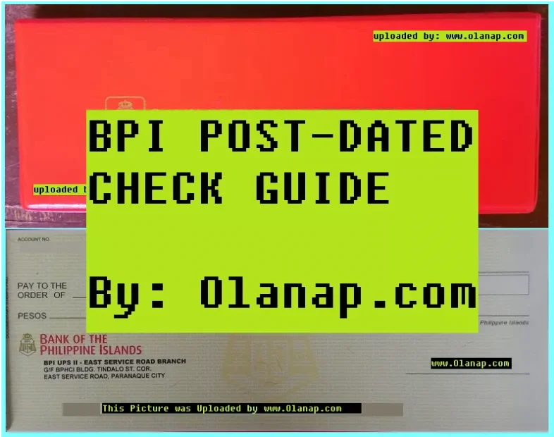 Post-dated checks BPI