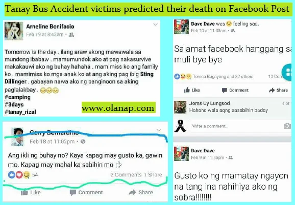 Tanay Bus Accident victims predicted their death on Facebook Post