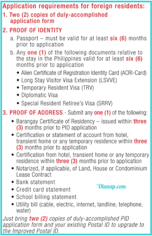 How to get Postal ID for OFW