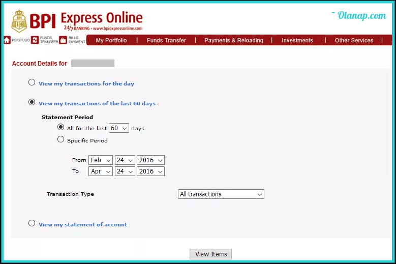 How to View BPI Balance Inquiry and Transaction History 5