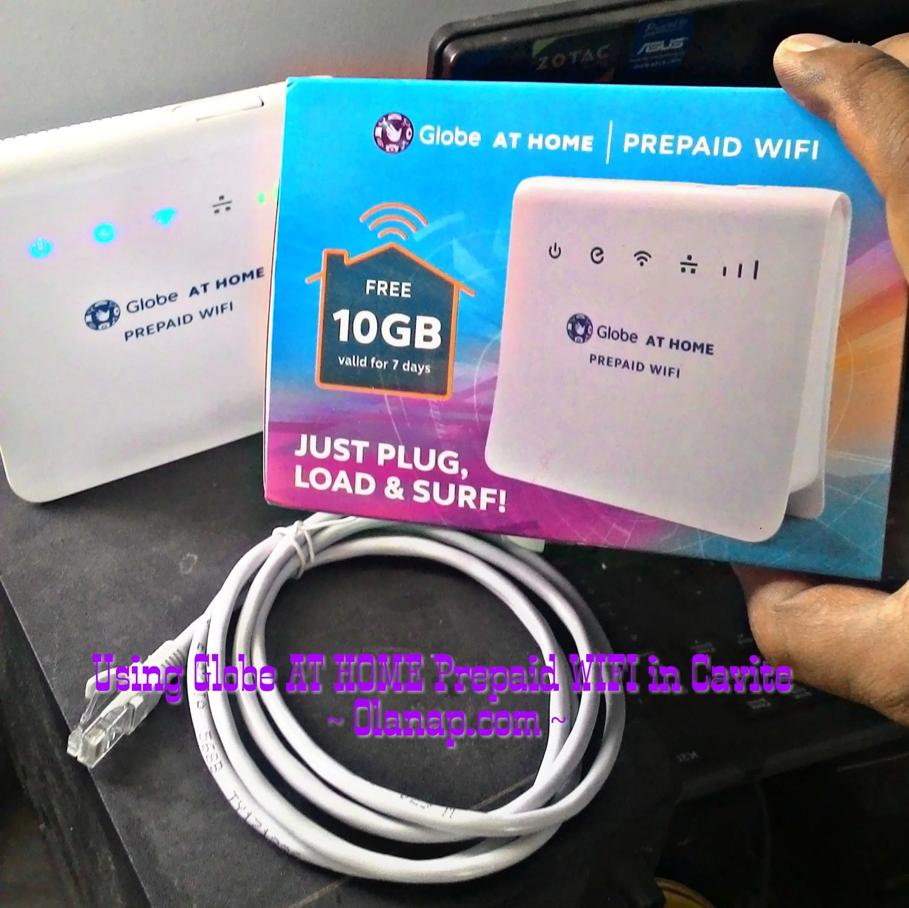Globe AT HOME Prepaid WIFI speed test in Cavite