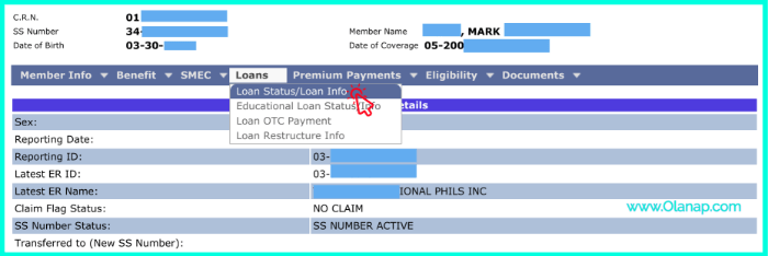 sss loan payment online
