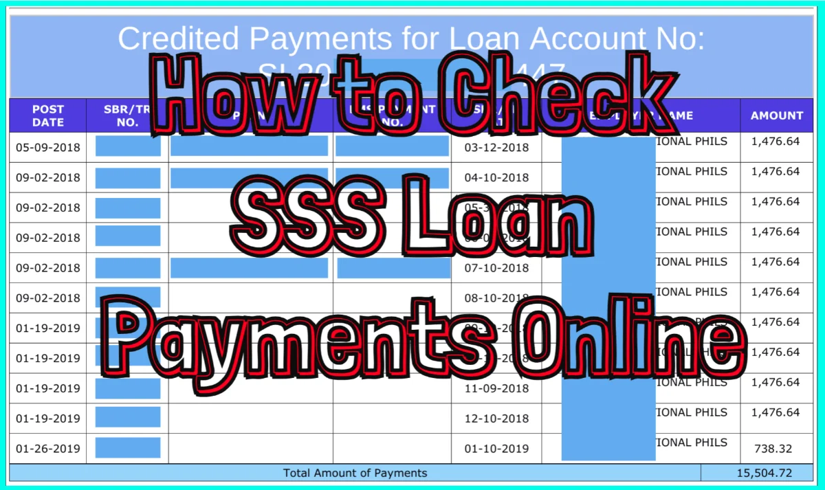 check sss loan payment online