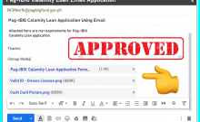 apply pag ibig calamity loan using email