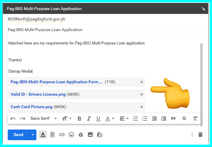 apply pag ibig multi purpose loan using email